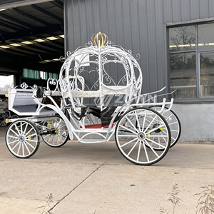 Carroza de Caballos Eléctrica Personalizada de Fábrica para Turismo, Carroza de Boda de Princesa, Carroza de Caballos Tipo Calabaza al por Mayor - Product Image 4