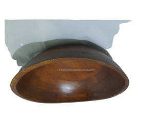 Tazones de Madera Desechables Ecológicos Hechos a Mano y Personalizados, Vajilla Moderna de Madera Pulida para Restaurantes, Ensaladas de Frutas - Product Image 4