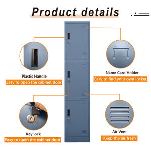 Gabinete moderno <span class=keywords><strong>de</strong></span> almacenamiento <span class=keywords><strong>de</strong></span> metal <span class=keywords><strong>de</strong></span> 2 puertas <span class=keywords><strong>para</strong></span> el hogar, oficina, escuela, taller, <span class=keywords><strong>cocina</strong></span>, gimnasio, hotel, uso hospitalario - Product Image 5