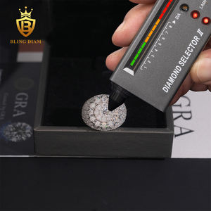 แหวนผู้ชายเงินแท้ 925 ประดับโมอิสซาไนต์แบบเต็มวง ระดับความใส VVS1 สไตล์ฮิปฮอป พร้อมใบรับรอง GRA ผ่านการทดสอบเหมือนเพชร - Product Image 5