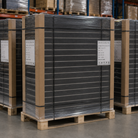 Yincheng Packaging/Yincheng Display & Packaging Panneau rainuré en MDF mélaminé noir 4x8FT, modèle rainuré de précision CNC YC-SWP-4X8-01