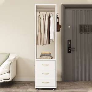 Espejo de Vestir Multifuncional con Perchero, Armario Vertical de Pie de Longitud Completa para Sala de Estar y - Product Image 2