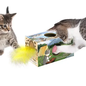 Palla da Cheerble interattiva giocattolo automatico intelligente per animali da compagnia per gatti al coperto palla giocattolo In cartone per imballaggio giocattoli per animali domestici nuovi arrivi