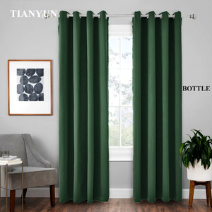 Cortinas Modernas de Poliéster 100% con Alto Nivel de Oscurecimiento, 2 Piezas, Estilo Tradicional Etíope y <span class=keywords><strong>Chino</strong></span> para Ventanas de Habitaciones de Lujo - Product Image 6