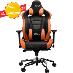 Silla de ordenador grande y <span class=keywords><strong>gorda</strong></span> Cougars al por mayor, silla ergonómica naranja personalizada para jugar, silla de cuero de estilo ejecutivo para jugadores - Product Image 1