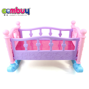 <span class=keywords><strong>Lit</strong></span> de poupée pour bébé, jouets d'intérieur, jeu de simulation, ensemble de dessins animés, à <span class=keywords><strong>bascule</strong></span> - Product Image 3
