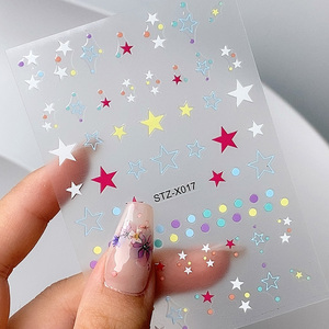 TSZS 3D été fleur ongles autocollants <span class=keywords><strong>manucure</strong></span> enveloppes <span class=keywords><strong>marguerite</strong></span> étoile autocollant pour Nail Art décoration concepteurs bricolage Gel ongles autocollants - Product Image 3