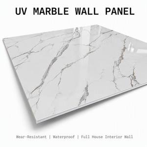 Panneau mural en marbre UV, panneau texturé en <span class=keywords><strong>pierre</strong></span> résistant à l'usure, adapté à la décoration murale intérieure <span class=keywords><strong>de</strong></span> toute la <span class=keywords><strong>maison</strong></span> - Product Image 1