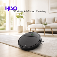 Robot aspirateur et serpillière 3000Pa avec navigation laser gyroscopique, application Wi-Fi et base de recharge automatique pour le nettoyage programmé des poils d'animaux pièce par pièce