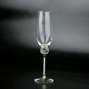 Set soffiato a mano in cristallo 2 eleganti bicchieri da vino spumante di qualità senza piombo Cocktail black <span class=keywords><strong>champagne</strong></span> <span class=keywords><strong>flute</strong></span> - Product Image 3