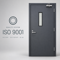 Porte insonorisée industrielle en gros d'usine, porte acoustique robuste pour solution de barrière sonore pour usine