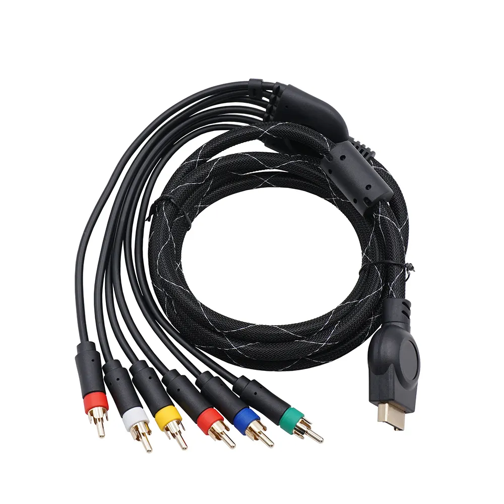1,8 m/6 Fulti TI omomponent cable Fo capas 2 PS3 P2 able omponent