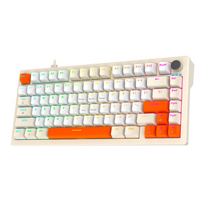<span class=keywords><strong>Clavier</strong></span> de jeu pour <span class=keywords><strong>ordinateur</strong></span> de bureau multimédia compact de haute qualité en gros, 75 %, 81 touches, rétroéclairage LED - Product Image 4
