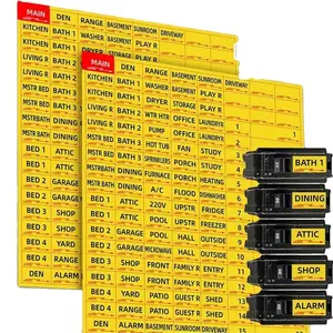 Circuit breaker sticker 129PCS/set fuse box identification reminder sticker reminder sticker easy to identify 1pcs/sheet 33F