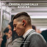 Écouteurs sans fil Tribit CVC8.0 TWS, casque audio avec son riche et étui de chargement