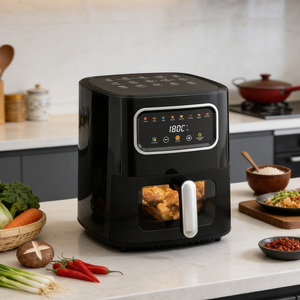 Friteuse à air multifonctionnelle nouvelle génération, faible en gras, <span class=keywords><strong>sans</strong></span> huile, pour usage domestique, électrique avec four - Product Image 5