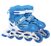 Patins à roulettes en ligne à 4 roues avec tige en maille synthétique, chaussures de sport pour débutants, patins de patinoire pour filles, garçons et adolescents, fournis par l'usine