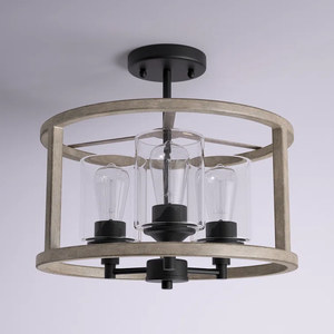 Plafonnier de style américain, style industriel rétro rural, encastré pour salon, salle à manger, chambre à coucher - Product Image 6