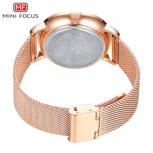 Montre à quartz pour homme MINIFOCUS au design ultra-fin, classique et tendance, bracelet en acier 20 mm, cadran à aiguilles en verre, 3 sous-cadrans, 6 aiguilles, date, alliage - Product Image 6