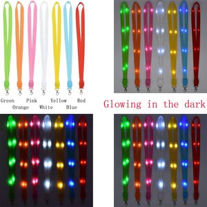 Promotional <b>Lighting</b> Flashing LED Lanyard Luminous Lanyards Glowing LED Necklace - Product Image 3