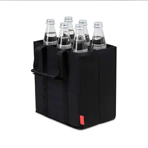 Bottle Bag, Bottle Carrier for 6 Bottles, Carry Bag with Dividers