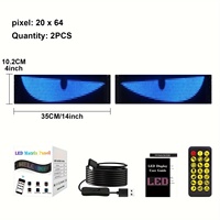Écran souple intelligent à commande par application mobile, affichage dynamique clignotant, panneau LED RVB Demon pour camion et poids lourd