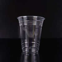 Gobelet jetable transparent scellable en plastique PP/PLA/PET avec couvercle pour café, jus et autres boissons à emporter pour fêtes