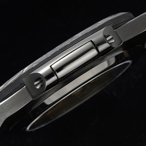 Reloj de Pulsera de Lujo 2026, Nuevo, Premium, con Detalles en Oro Rosa, Caja Octogonal de Fibra de Carbono, Esfera con Rayas Oscuras, Fecha Automática, Resistente al Agua - Product Image 4