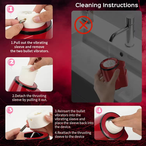 <strong>Hot</strong> Selling Adult Sex Toys for Men - Dual-Sleeve Automatic Thrusting Rotating Vibrating Sex Machine <strong>Penis</strong> Vibrator Stroker - Product Image 4