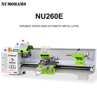 Tour à métaux semi-automatique horizontal NUMOBAMS NU260E-700 de moyenne capacité avec moteur 220V pour le traitement de précision des métaux