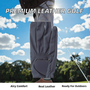Gants de golf en cuir véritable respirants pour hommes - Personnalisables pour le cyclisme et les sports de plein air - Product Image 3