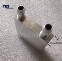 Plaque de refroidissement liquide en aluminium sur mesure 60*60*15mm, bloc de refroidissement à eau à montage en surface pour appareils de beauté et applications semi-conductrices