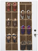 2 Buah Mesh Barang Rumah Tangga dengan 24 Kantong & Kait untuk Organisasi Rumah Menggantung Organizer Lemari Di Atas Pintu Organizer Sepatu