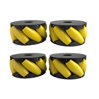 Roue Mecanum OEM de 10 pouces, rouleau en PU de 260 mm de diamètre extérieur, couleur personnalisée disponible