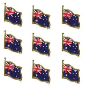 Wholesale Metal Badges Flag Pins Various Countries Around The World Crystal Sticker Badges New Zealand Flag Brooches
