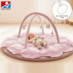 <span class=keywords><strong>Tapis</strong></span> de jeu rose <span class=keywords><strong>pour</strong></span> bébé, design mignon de poupée de dessin animé, style suspendu, matériau doux et confortable, <span class=keywords><strong>tapis</strong></span> de jeu <span class=keywords><strong>pour</strong></span> enfants - Product Image 2