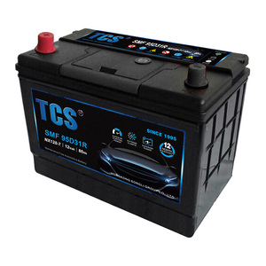Batería de Coche Económica JIS 95D31R (Nx120-7) de 66Ah con Tasa de Autodescarga Extremadamente Baja para Patinetes - Product Image 1