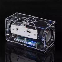 Kit Solder DIY Speaker, Amplifier Dua Kanal dengan Layar Spektrum LED, Modul Praktik Pembelajaran Elektronik