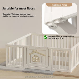 Corralito Moderno para Niños, <span class=keywords><strong>Parque</strong></span> Infantil Interior para Bebés, con Características de Seguridad de Plástico para Parques y Muebles de Salón Escolar - Product Image 1