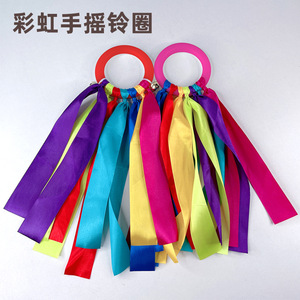 Aros de arcoíris con cintas para actuaciones de danza infantil y eventos escolares - Product Image 4