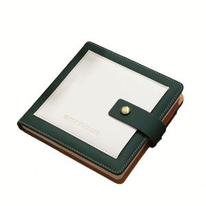 Cuaderno Magnético Vintage A5 de Tapa Dura en Cuero PU, 100 Hojas, 15*15cm, Cuadrado, con Hilo Dorado, para Oficina y Escuela - Product Image 3