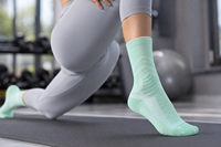 Chaussettes de tennis pour femmes personnalisées, antibactériennes, respirantes, antidérapantes, avec design OEM en sublimation tricotée