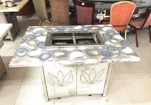 Équipement d'intérieur de style coréen Barbecues à gaz extérieurs en vente Lowes Commentaires Hot Pot <span class=keywords><strong>Table</strong></span> pour restaurants Hot Pot Bbq Grill - Product Image 5