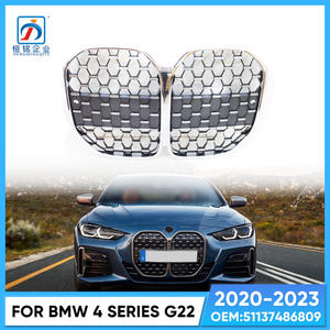 La rejilla del parachoques delantero con galvanoplastia completa no tiene orificios de ojo eléctrico 51137486809 para <span class=keywords><strong>BMW</strong></span> <span class=keywords><strong>4</strong></span> Series G22 - Product Image 2