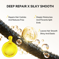 Traitement réparateur nourrissant Anti-frisottis Pointes sèches et abîmées Lisse Brillance Hydratant Adoucissant Sérum capillaire biologique sans cruauté vegan