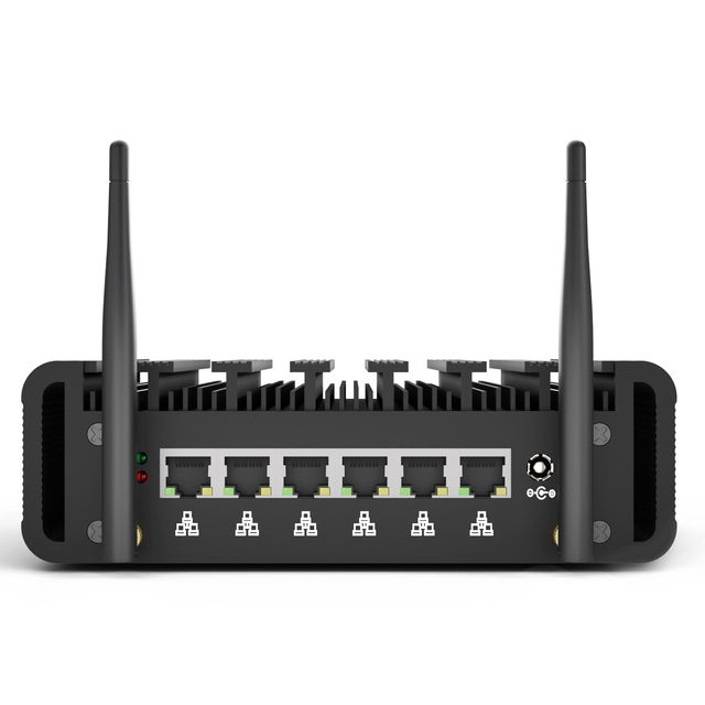 OEM Pc Intel Celeron J6412 6-Port 2.5Gb Network Support PfSense/OPNsense 8GB DDR4 RAM 128GB SSD J6412 Firewall Mini PC Router