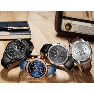 Montres-bracelets en cuir pour hommes, montres à quartz pour hommes d'affaires, montres étanches lumineuses pour hommes - Product Image 6