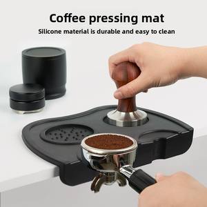 แผ่นซิลิโคนกันลื่นสำหรับแทมเปอร์กาแฟแผ่นกดอัดกาแฟบาร์เคาน์เตอร์ที่จับมุมฟิลเลอร์สำหรับเครื่องมือเครื่องชงกาแฟ - Product Image 2