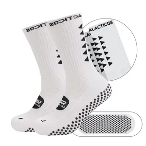 Antiscivolo da uomo a compressione calzini da calcio personalizzati con impugnatura Unisex per equipaggio calzino sportivo, calzini antiscivolo