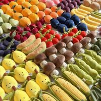 Porte-clés en peluche alimentaire personnalisé, créatif, en forme de pain, croissant, toast, pomme de terre, jouet en peluche doux, breloque de sac